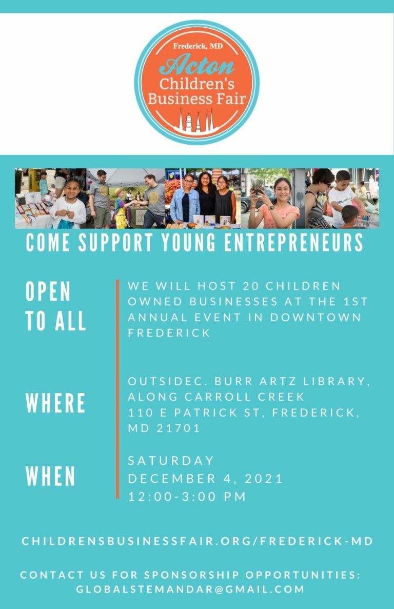 Acton Children's Business Fair • Downtown Frederick Partnership