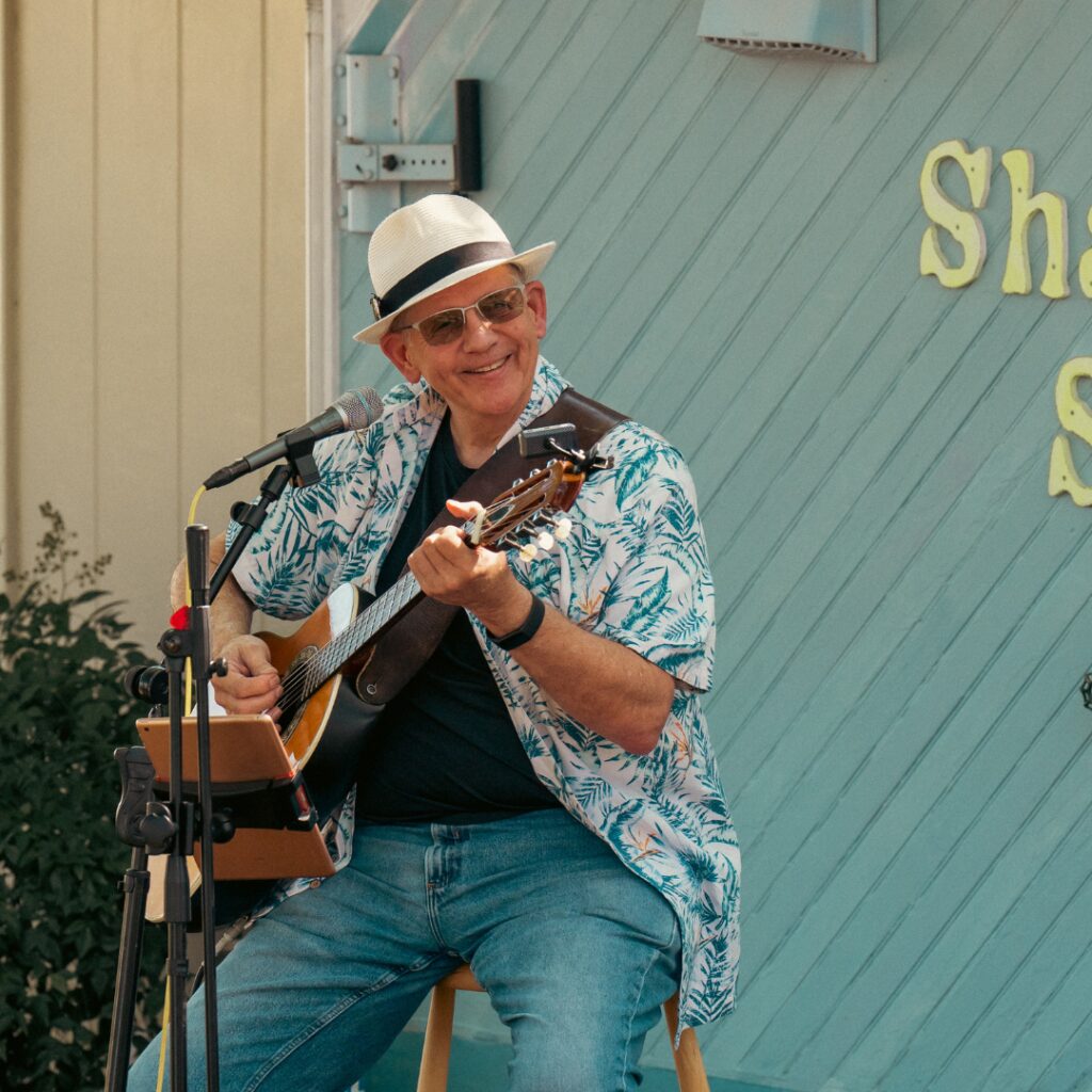Person playing live music